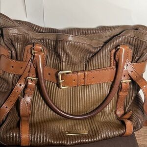 Burberry Stitched Leather Bridle Wilton Tote Bag